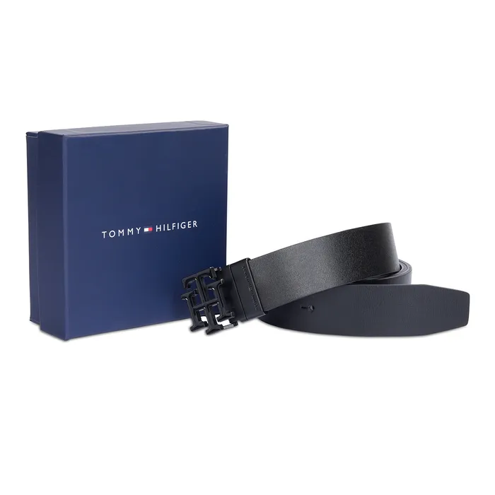 Tommy Hilfiger Scantic Reversible Semi Formal Belt Extra Large - Black And Tan
