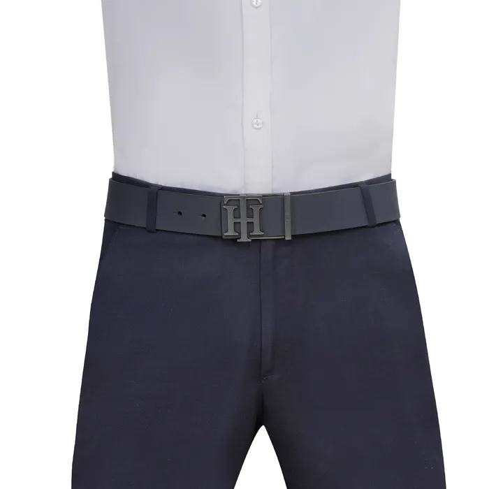 Tommy Hilfiger Simsbury Reversible Casual Belt Extra Large - Navy And Brown