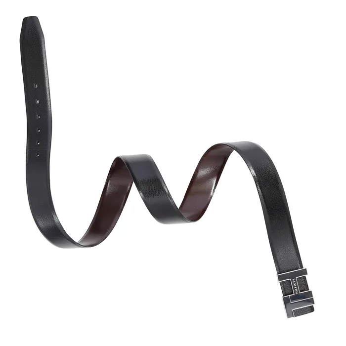 Tommy Hilfiger Bensted Reversible Semi Formal Belt Medium - Black And Brown