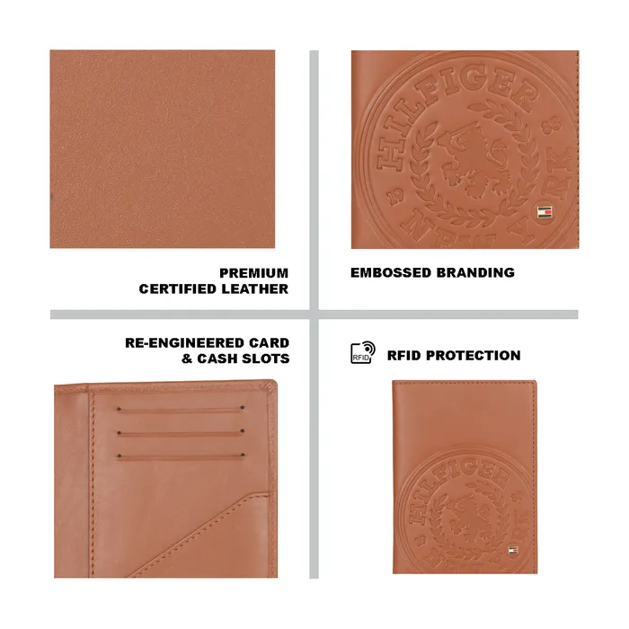 Tommy Hilfiger Passport Case-Tan