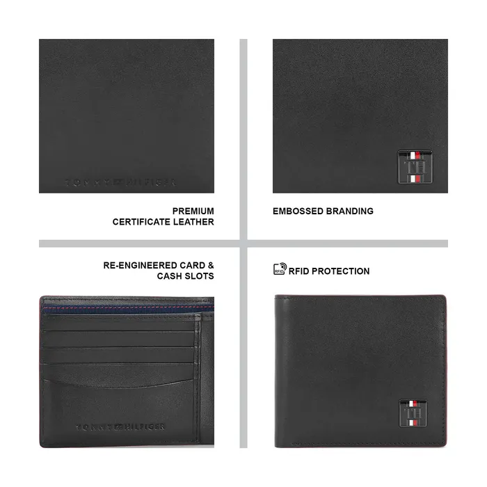 Tommy Hilfiger Wallet With Coin Pocket-Calogero Black
