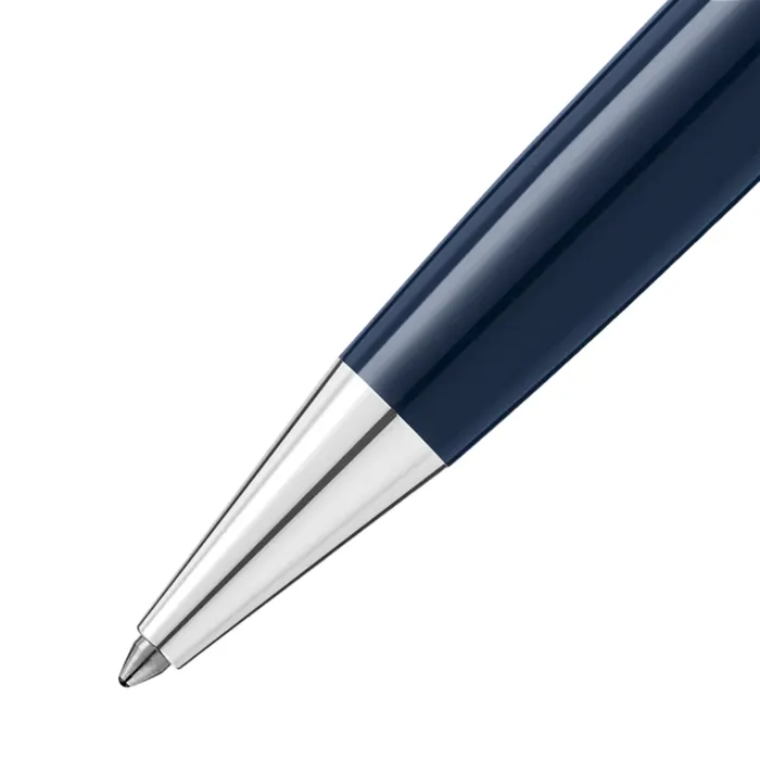 Montblanc 131348 MeisterstÃ¼ck The Origin Collection Doue Midsize Ballpoint Pen - Blue With Platinum Trims