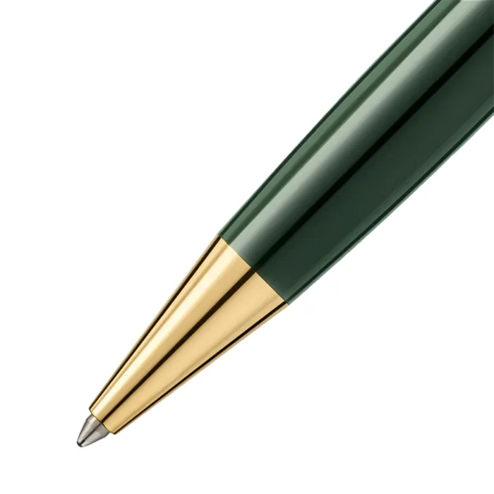Montblanc 131352 MeisterstÃ¼ck The Origin Collection Doue Classic Ballpoint Pen - Green With Gold Trims