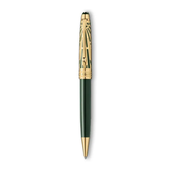 Montblanc 131352 MeisterstÃ¼ck The Origin Collection Doue Classic Ballpoint Pen - Green With Gold Trims