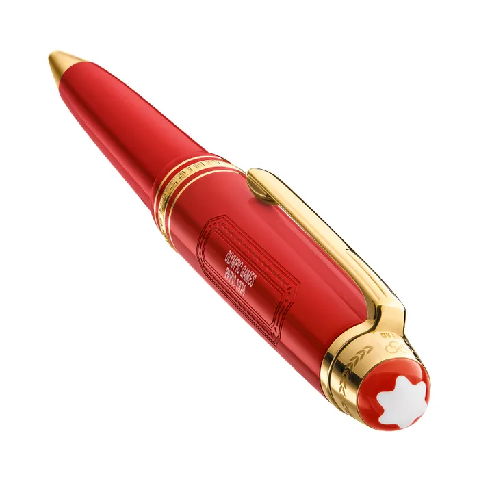 Montblanc 131361 MeisterstÃ¼ck The Olympic Heritage Collection Paris 1924 Midsize Ballpoint Pen - Red With Gold Trims