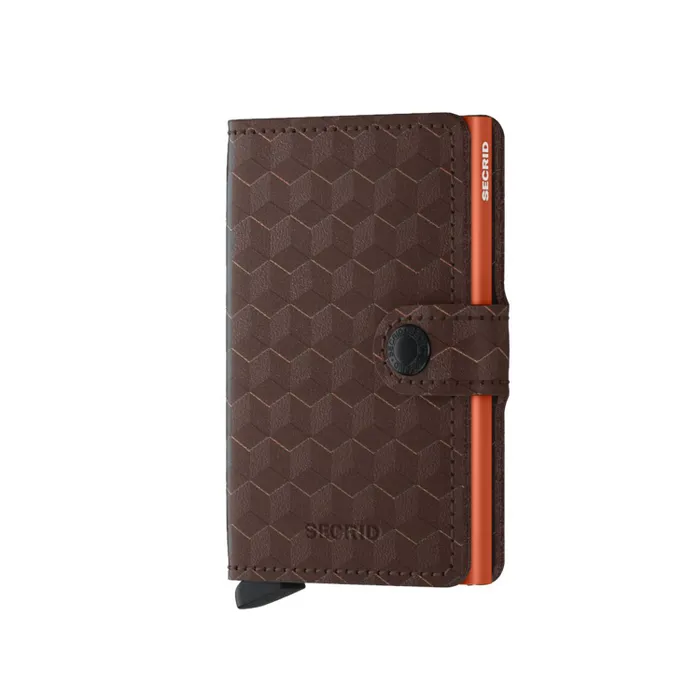 Secrid Miniwallet Optical Brown-Orange