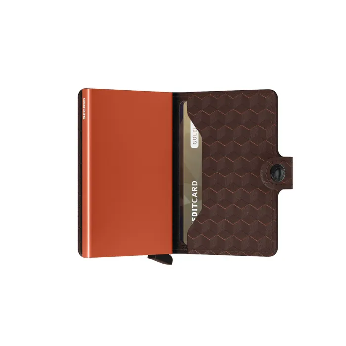 Secrid Miniwallet Optical Brown-Orange