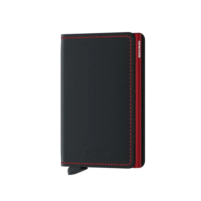 Secrid Slimwallet Matte Black & Red