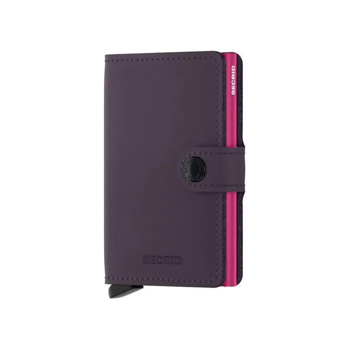 Secrid Miniwallet Matte Dark Purple-Fuchsia