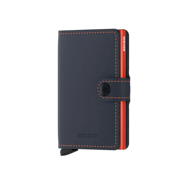 Secrid Miniwallet Matte Night Blue & Orange
