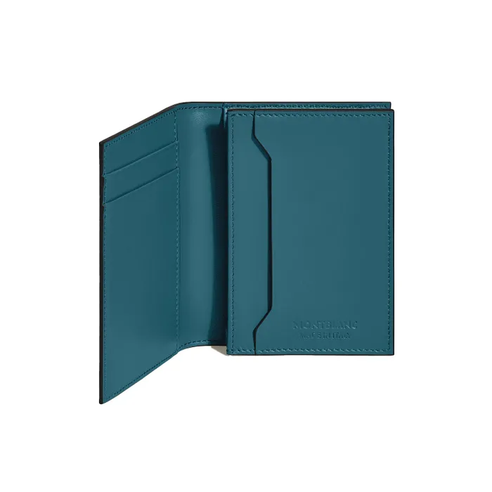 Montblanc Meisterstuck Bi Fold 4CC Card Holder - Cyprus Blue