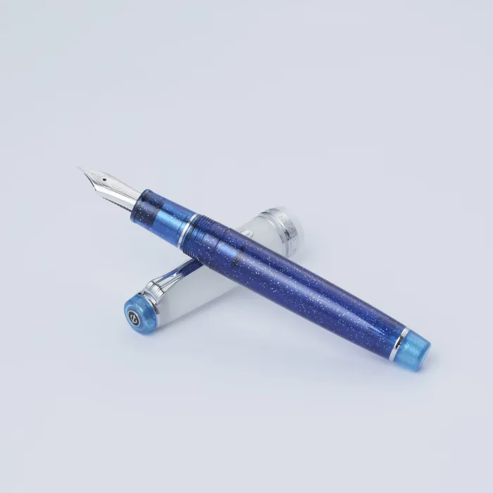 Sailor Professional Gear Sunlight from the Ocean Floor Umizoko kara Taiyo Fountain Pen (21K Broad) - Blue With Rhodium-Plated Trims