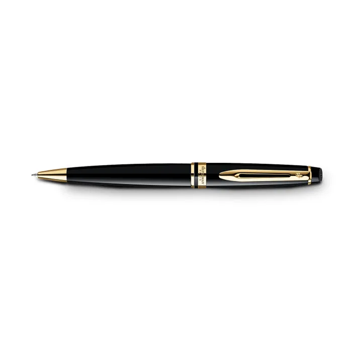 Waterman Expert Black Gold Trim Ballpoint Pen