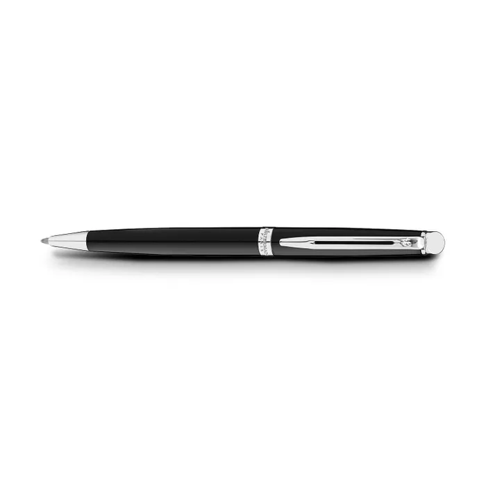Waterman Hemisphere Mars Black Chrome Trim Ballpoint Pen