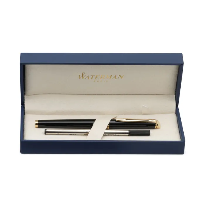Waterman Hemisphere Mars Black Gold Trim Rollerball Pen