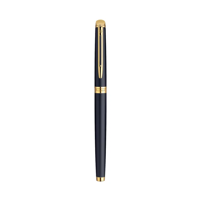 Waterman Hemisphere Matte Black Gold Trim Fountain Pen - Medium