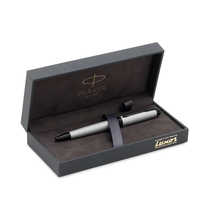 Parker Ambient Dark Grey Black Trim Ballpoint Pen