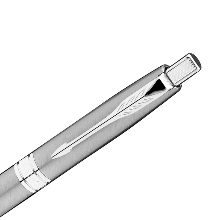 Parker Aster Brushed Metal Chrome Trim Ballpoint Pen