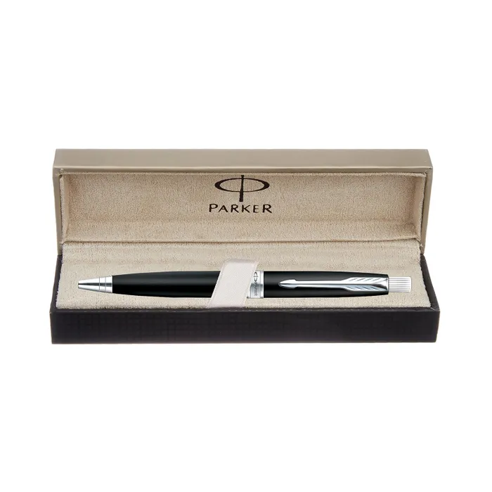 Parker Aster Matte Black Chrome Trim Ballpoint Pen