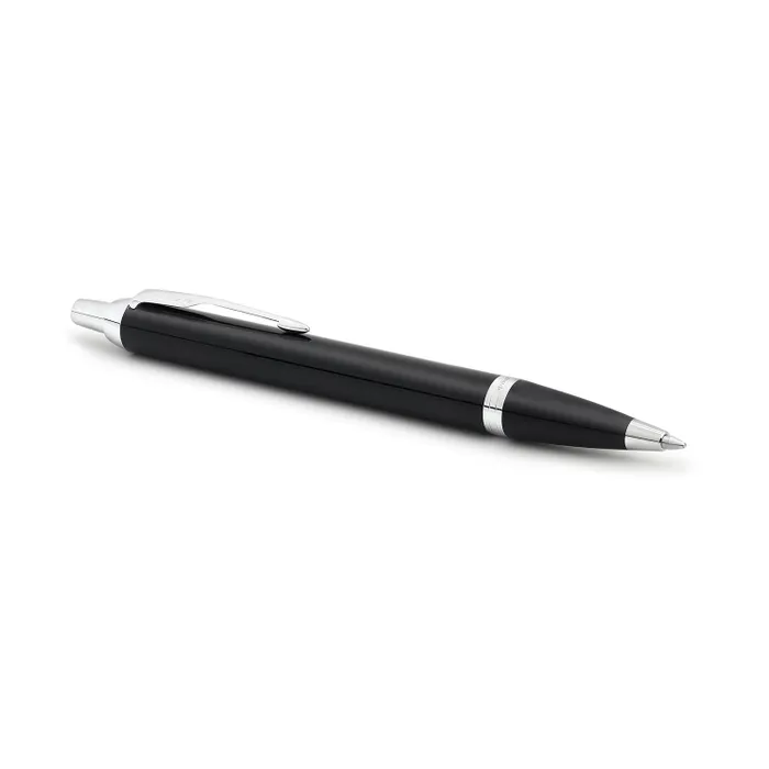 Parker IM Metal Black Chrome Trim Ballpoint Pen
