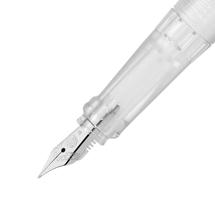 Kaweco Perkeo Fountain Pen All Clear with Silver Trims - Fine