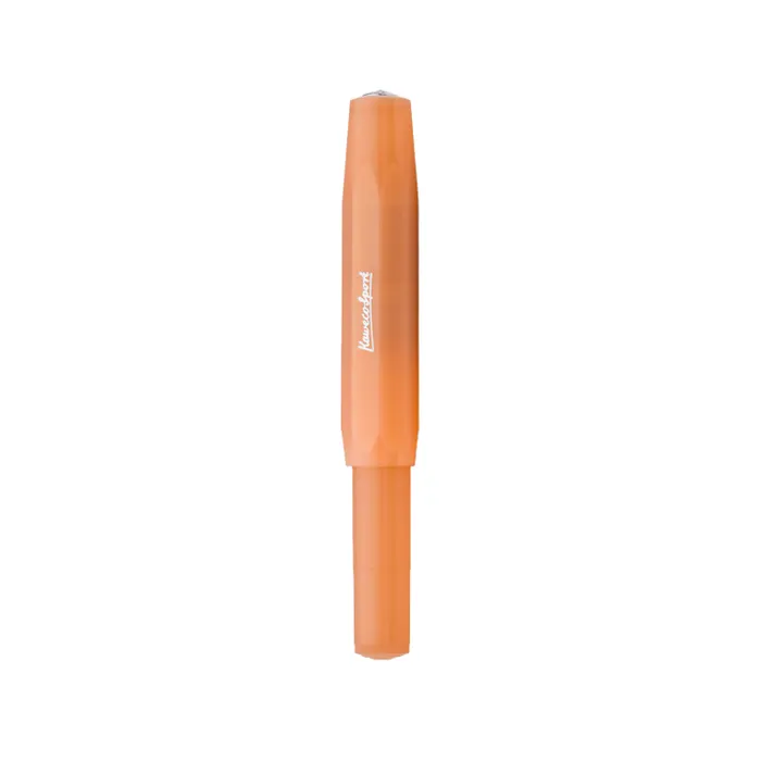 Kaweco Frosted Sport Fountain Pen Soft Mandarine with Silver Trims - Medium