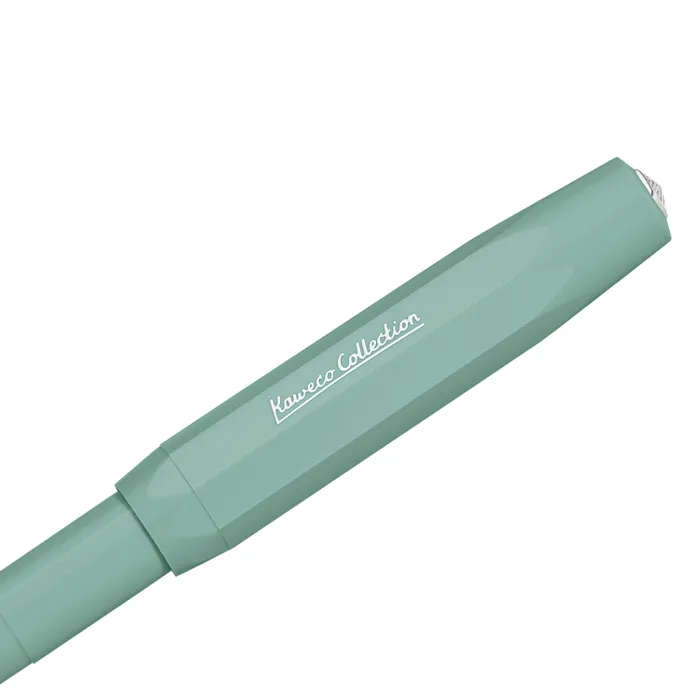 Kaweco Collection Fountain Pen Smooth Sage with Silver Trims - Fine