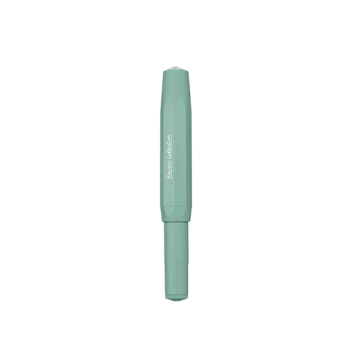 Kaweco Collection Fountain Pen Smooth Sage with Silver Trims - Medium