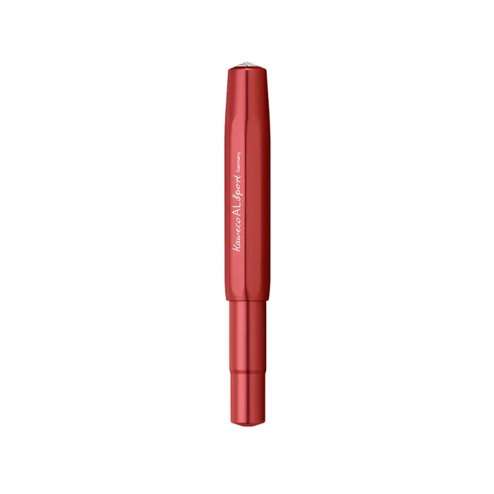Kaweco Al Sport Fountain Pen Deep Red with Silver Trims - Medium