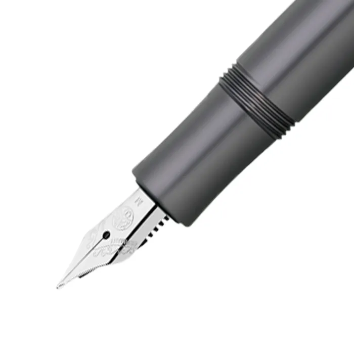 Kaweco Al Sport Fountain Pen Anthracite with Silver Trims - Medium