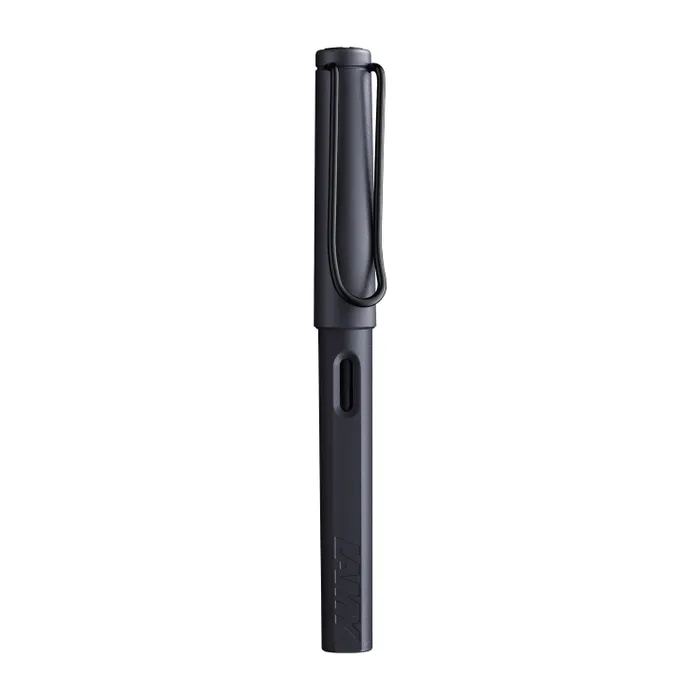 Lamy Safari Steel Black Fountain Pen Fine - Special Edition