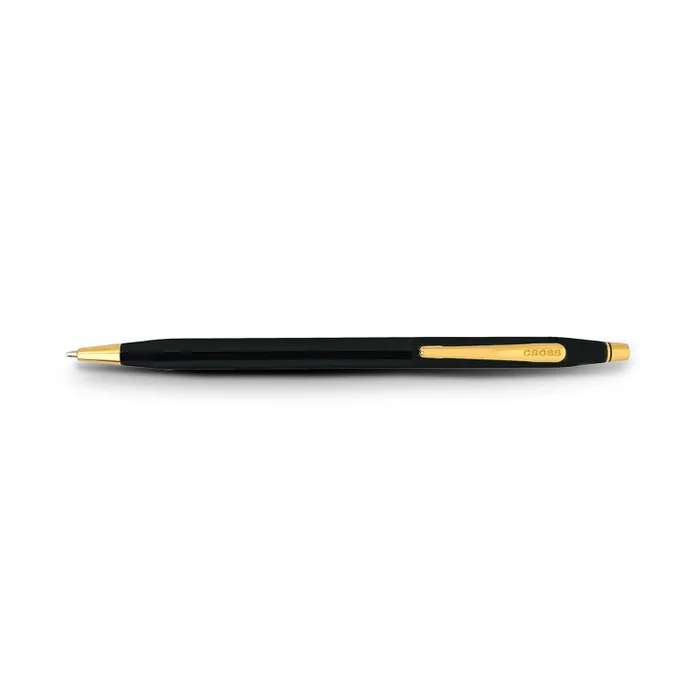 Cross Classic Century Black Ballpoint Pen with Gold Trims