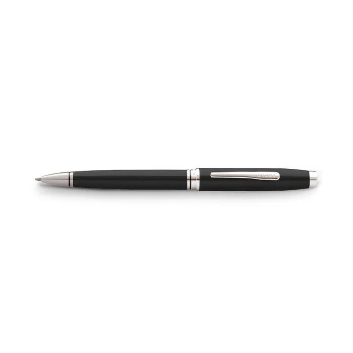 Cross Coventry Black Lacquer Ballpoint Pen with Chrome Trims