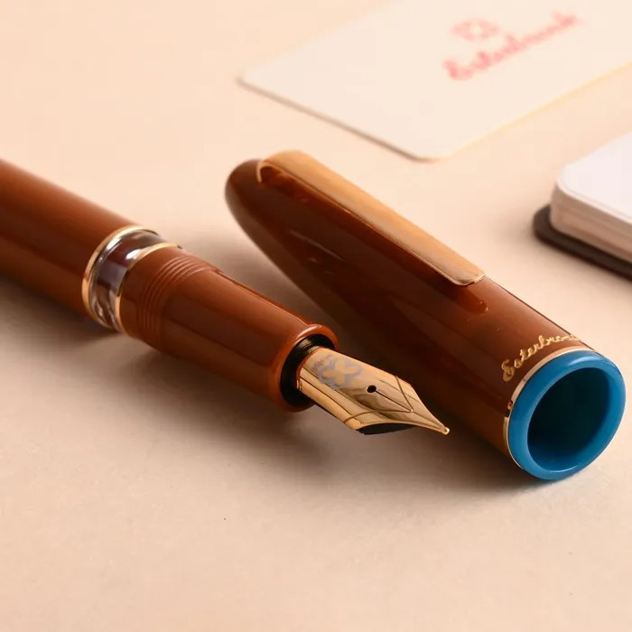 Esterbrook Back to the Land Estie Incredible Rock Piston Fountain Pen with Gold Trims - Fine