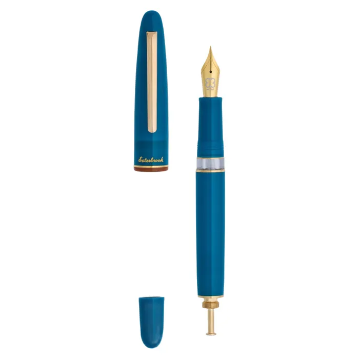 Esterbrook Back to the Land Estie Funky Lake Piston Fountain Pen with Gold Trims - Medium