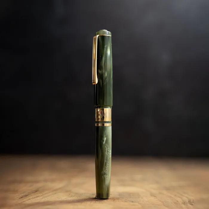 Esterbrook Model J Acrylic Palm Green Fountain Pen with Gold Trims - Medium
