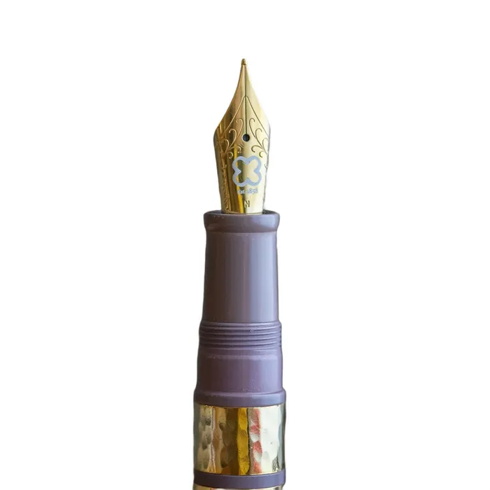 Esterbrook Model J Ebonite Violet Fountain Pen with Gold Trims - Medium