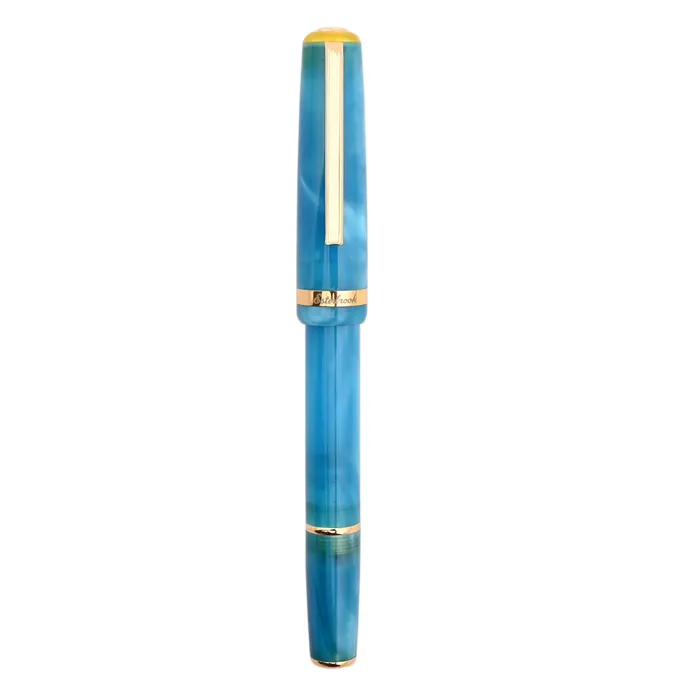 Esterbrook JR Breeze Blue Pocket Fountain Pen with Gold Trims - Medium