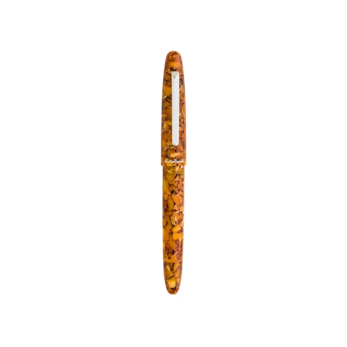 Esterbrook Estie Honeycomb Orange Fountain Pen with Palladium Trims - Medium