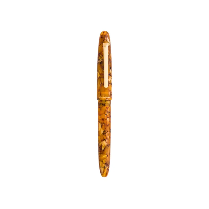 Esterbrook Estie Honeycomb Orange Fountain Pen with Gold Trims - Medium