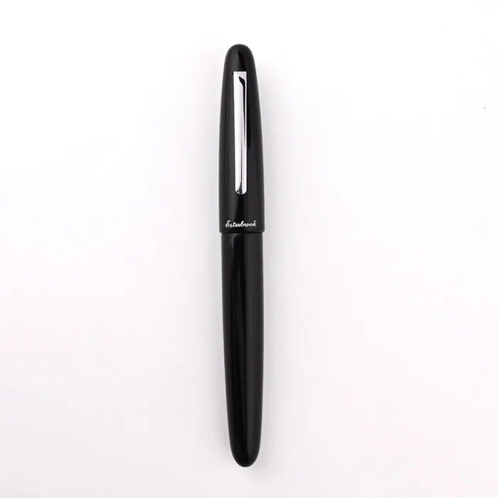 Esterbrook Estie Ebony Black Fountain Pen with Palladium Trims - Fine