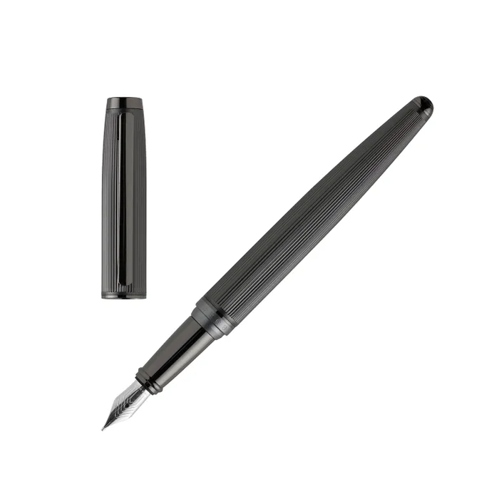 Hugo Boss Blaze Gun Fountain Pen Medium - Grey
