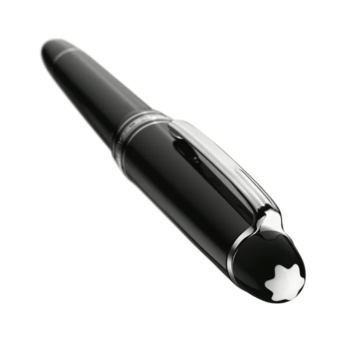Montblanc 145 Meisterstuck Platinum Line Black Medium Fountain Pen
