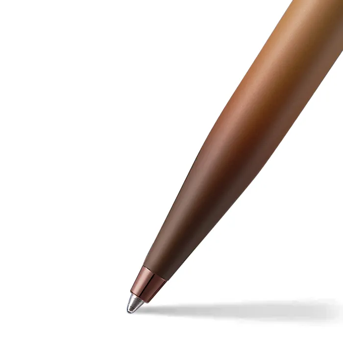 Sheaffer Gift Set VFM 9428 Coffee Edition Ballpoint Pen with Regal Brown PVD Trims and Credit Card Holder - Matt Brown