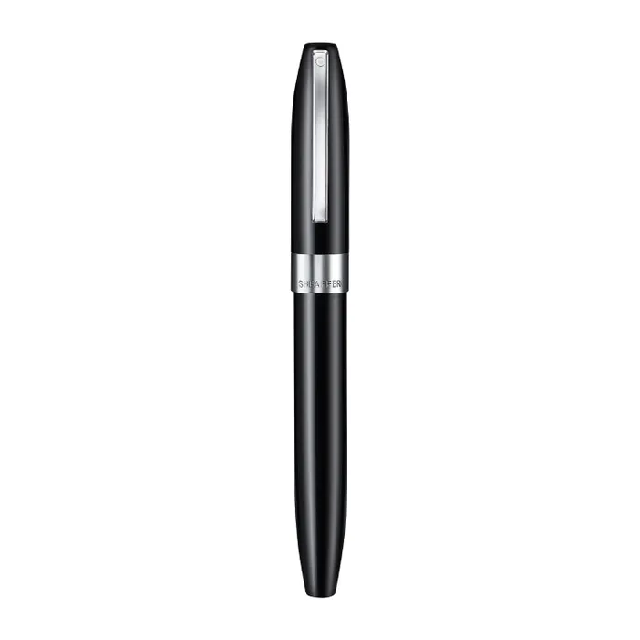 Sheaffer Legacy 9064 Glossy Black Inlaid Nib Fountain Pen (Medium) with Chrome-Plated Trims