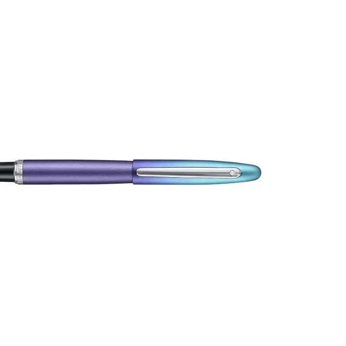 Sheaffer Expressions VFM 9430 Blue and Purple Pearlised Gradient Fountain Pen with Chrome-Plated Trims - Fine