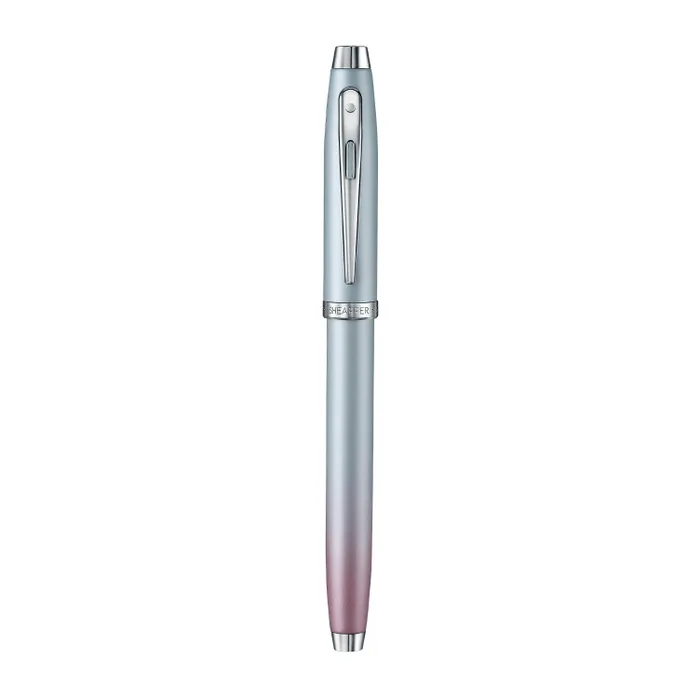 Sheaffer Expressions 100 9376 Blue and Pink Pearlised Gradient Fountain Pen with Chrome-plated Trims - Medium