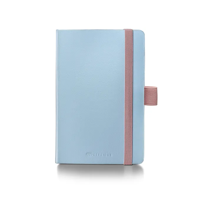 Sheaffer Expressions Gift Set 100 9376 Blue and Pink Pearlised Gradient Ballpoint Pen with Chrome-plated Trims and Small Notebook