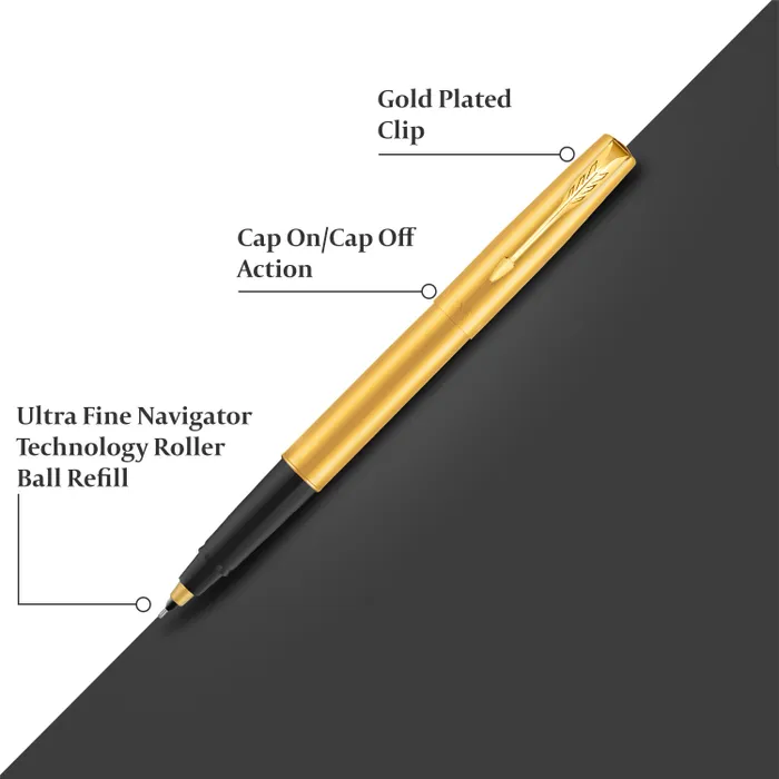 Parker Frontier Rollerball Pen With Gold Trim