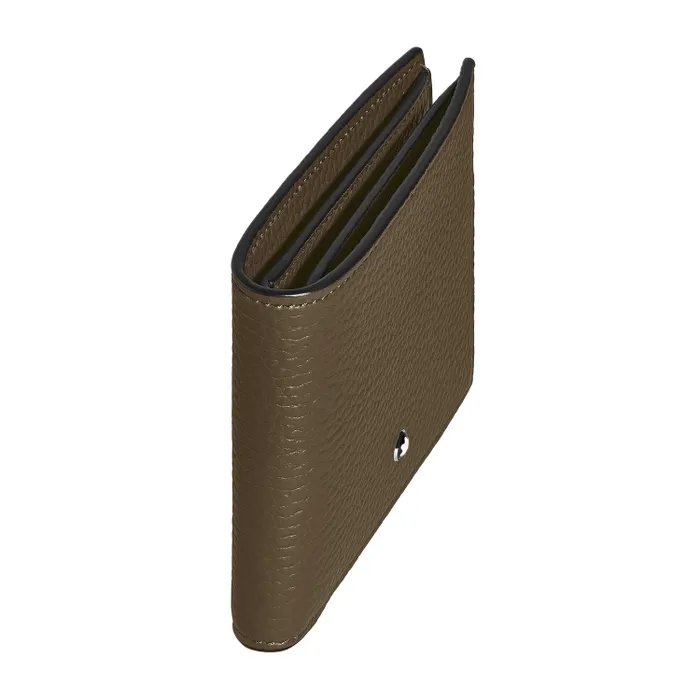 Montblanc Grain 4CC Wallet with Coin Case - Khaki